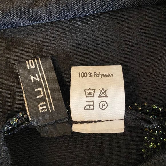 Classic Elegant Sleeveless Green Glitter Dress Size S - Picture 7 of 7